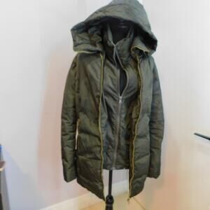 Hawke & Co. Jacket XL Down & Feathers Filled Dark Olive Green Men's